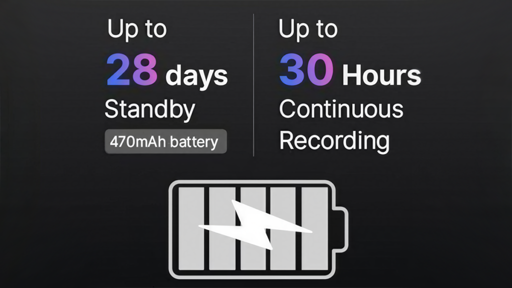 notta ai voice-recorder-battery